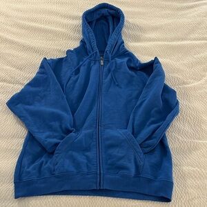Hollister hooded zip up sweatshirt, size small